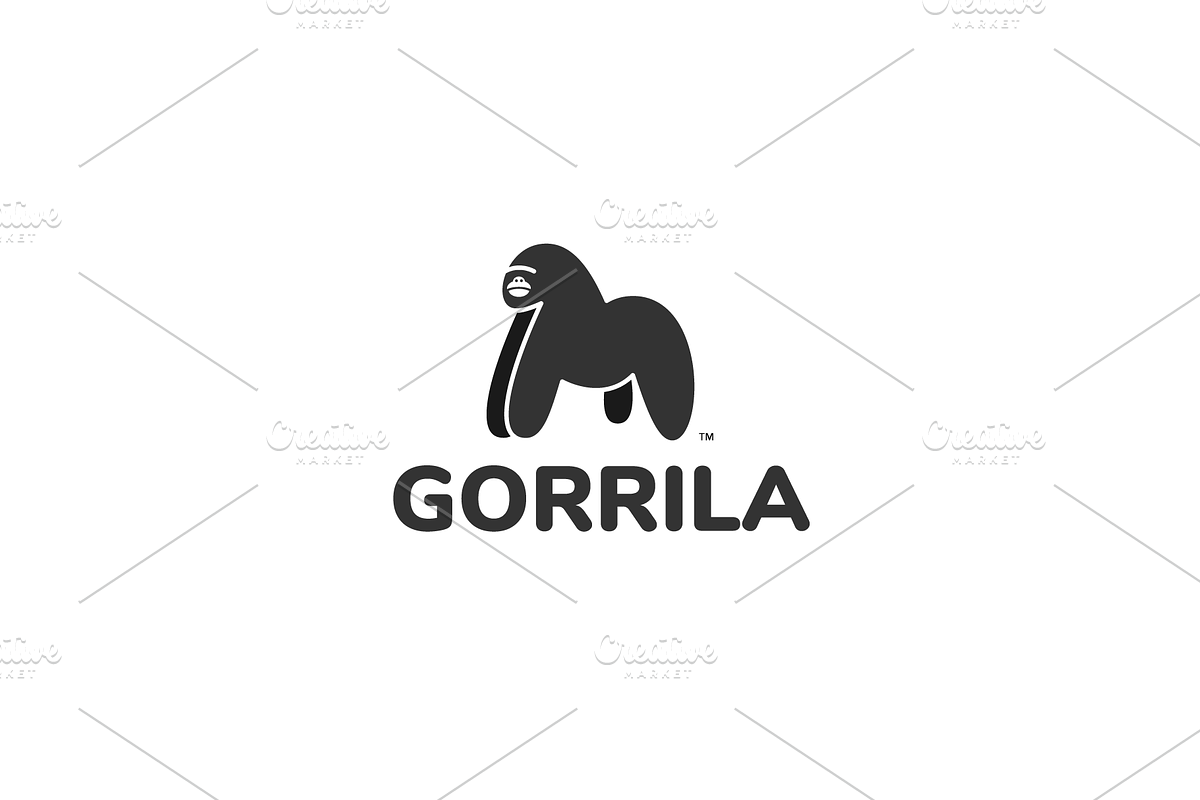 Gorilla Logo Template, a Branding & Logo Template by Graphicado (Photo 1 of 3)