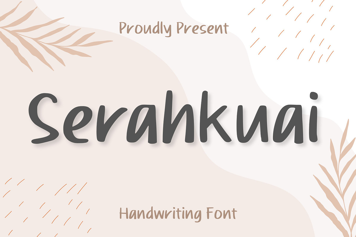 Serahkuai, a Handwritten Font by Aisyah (Photo 1 of 5)