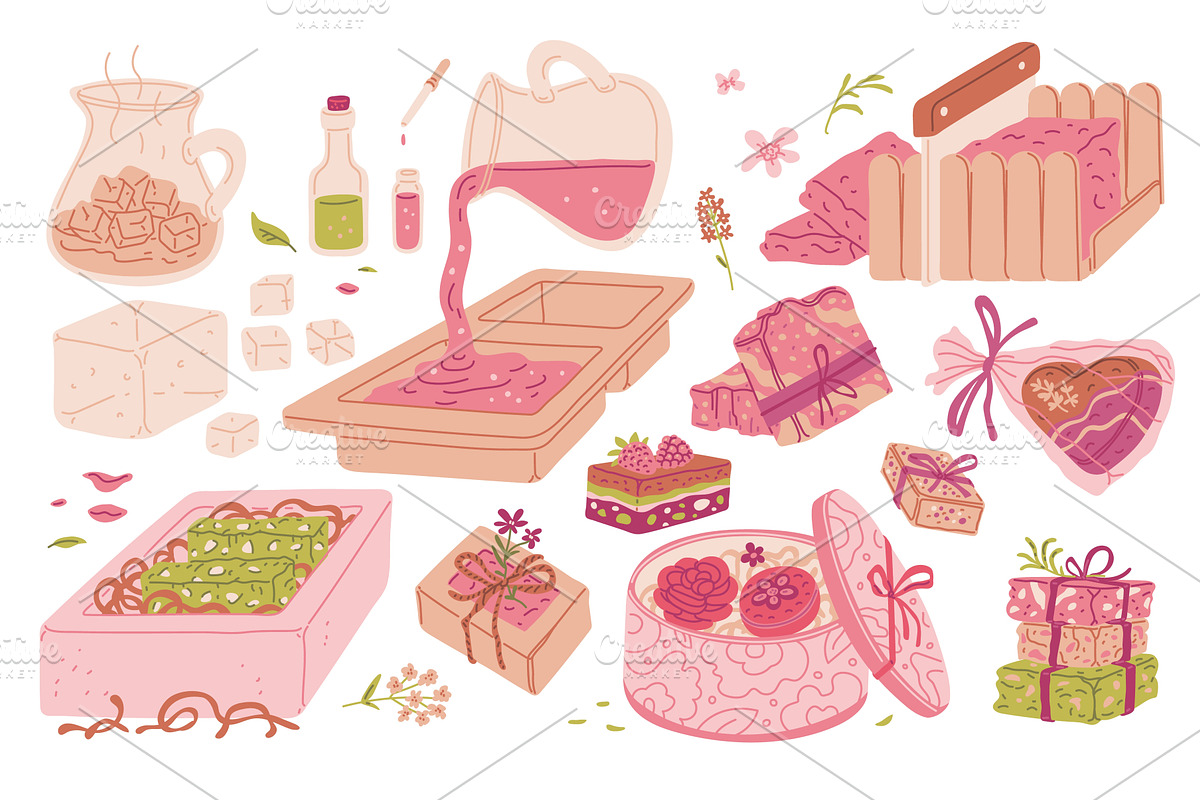 Vector illustration from a soap, an Object Illustration by Sabelskaya