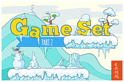 Winter Tile set for Platform Game, an Object Graphic by Andrew Bzh. (Thumbnail 1 of 5)