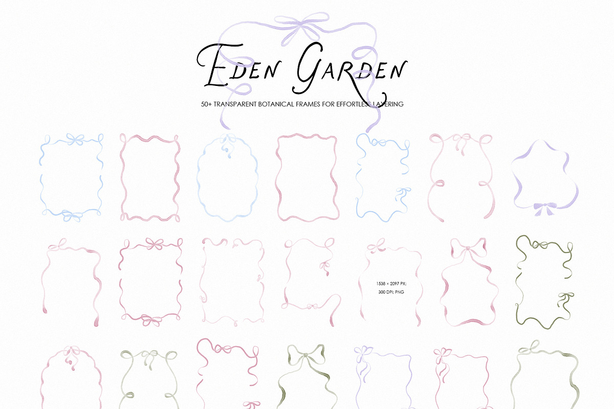 Eden Garden: Watercolor Clipart, an Object Graphic by Purple (Photo 9 of 11)