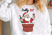 Jolly AF Santa Claus, an Illustration by Craft Nest (Thumbnail 2 of 6)