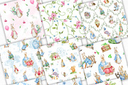 Peter Rabbit Seamless Patterns, a Pattern Graphic by SvetaArtStore (Thumbnail 3 of 7)