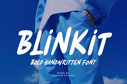 Blinkit – Bold Handwritten Font