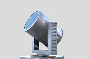 RIGED Search Light 3d Model