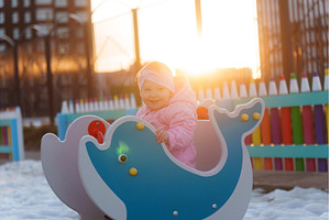 Toddler enjoys playful afternoon on, a Nature Photo by darksoul72