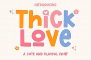 Thick Love, a Handwritten Font by SaktiAvellin (Thumbnail 1 of 8)