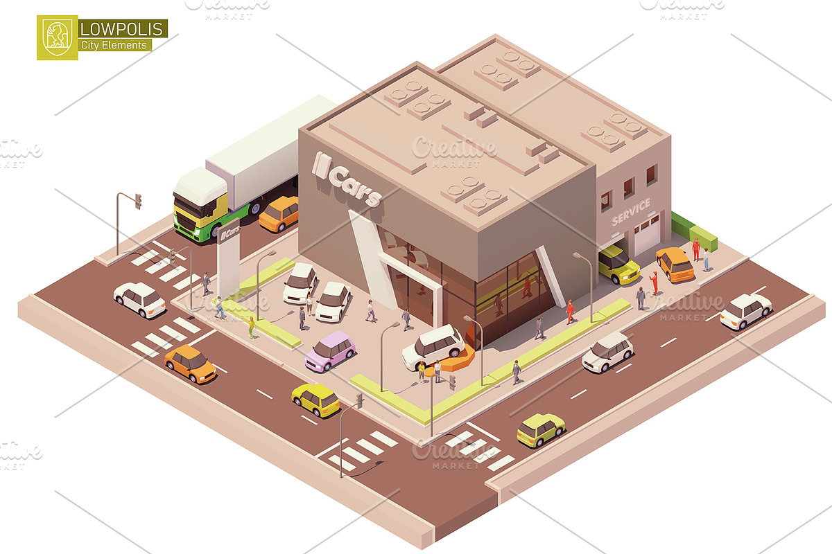 Isometric city map elements, an Object Graphic by tele52 (Photo 15 of 72)