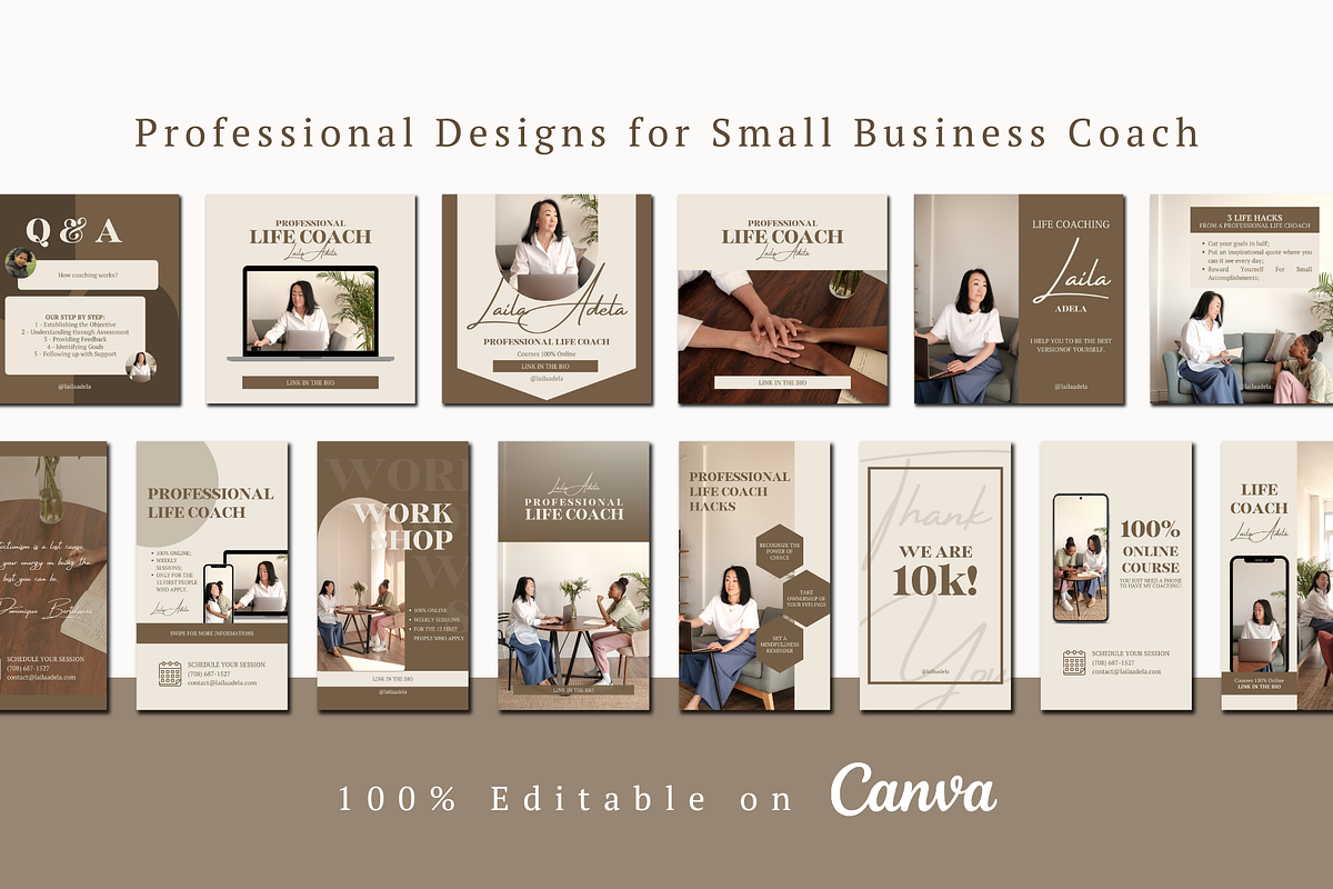 Instagram Content Kit for Life Coach, a Social Media Template by The Little Lily Studio (Photo 2 of 5)