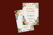 Anvas Floral Wedding Invitation, an Invitation Template by iDoodle Studio (Thumbnail 3 of 4)