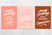 Astrology Birthday Cards (Printable), a Card Template by Leah Design (Thumbnail 5 of 5)