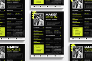 Dark Background Resume CV, a Resume Template by iDoodle Studio (Thumbnail 4 of 4)