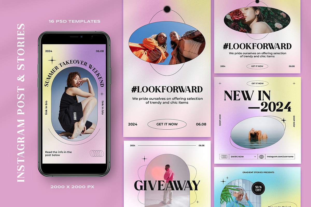 Instagram Post & Stories Template, a Social Media Template by Pixel_Vision_Store (Photo 1 of 3)