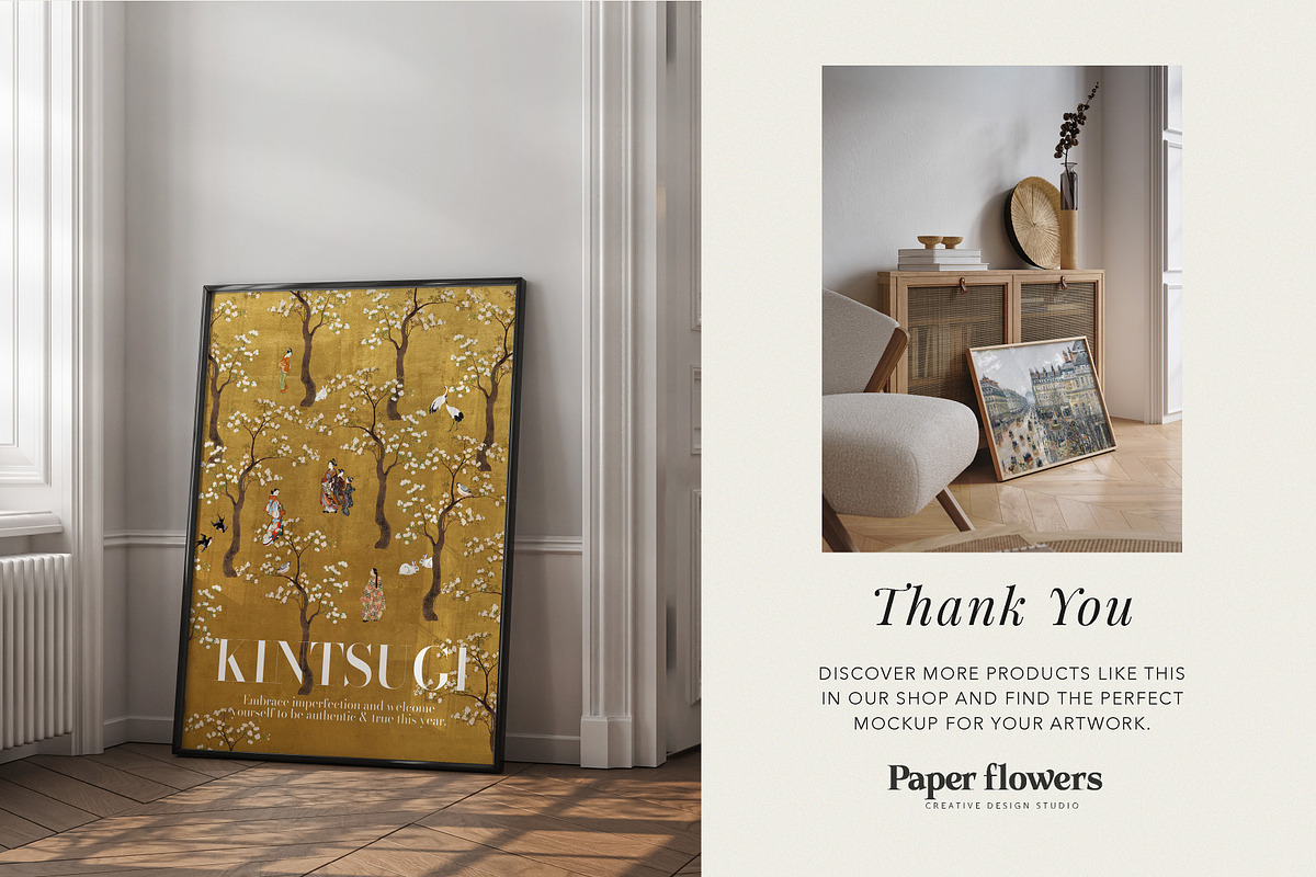 Black Elegant Frame Mockup, a Mockup by Paper Flowers Studio (Photo 5 of 5)