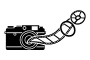 Vintage Camera Film Silhouette, an Object Illustration by yasushie (Thumbnail 22 of 31)