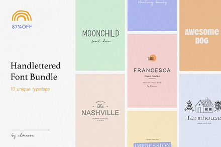 Handwritten Font Bundle, a Handwritten Font by elvinova