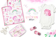 Watercolor Unicorn Design Set, a Decorative Illustration by LarysaZabrotskaya (Thumbnail 10 of 10)