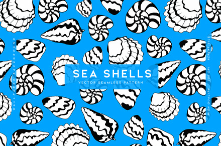 Sea Shells, a Pattern Graphic by MalyskaStudio