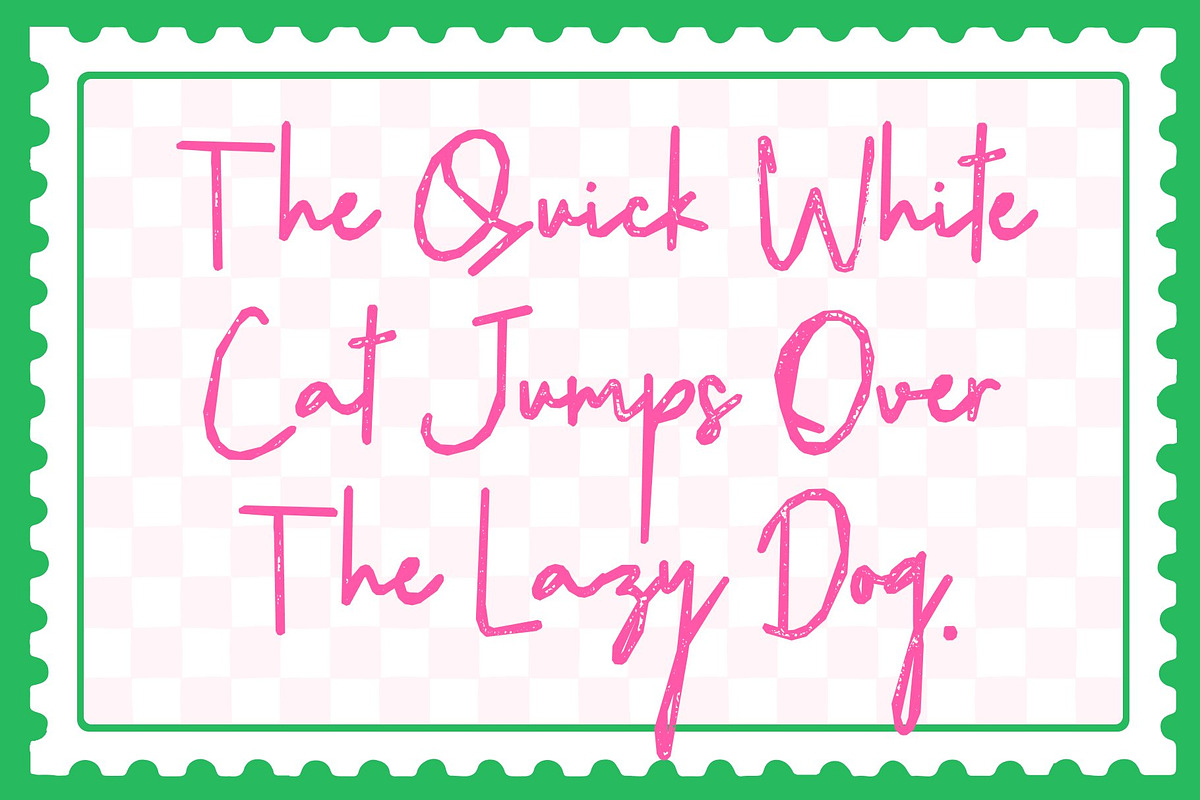 CS Galysia Stamp, a Script Font by Craft Supply Co. (Photo 5 of 8)