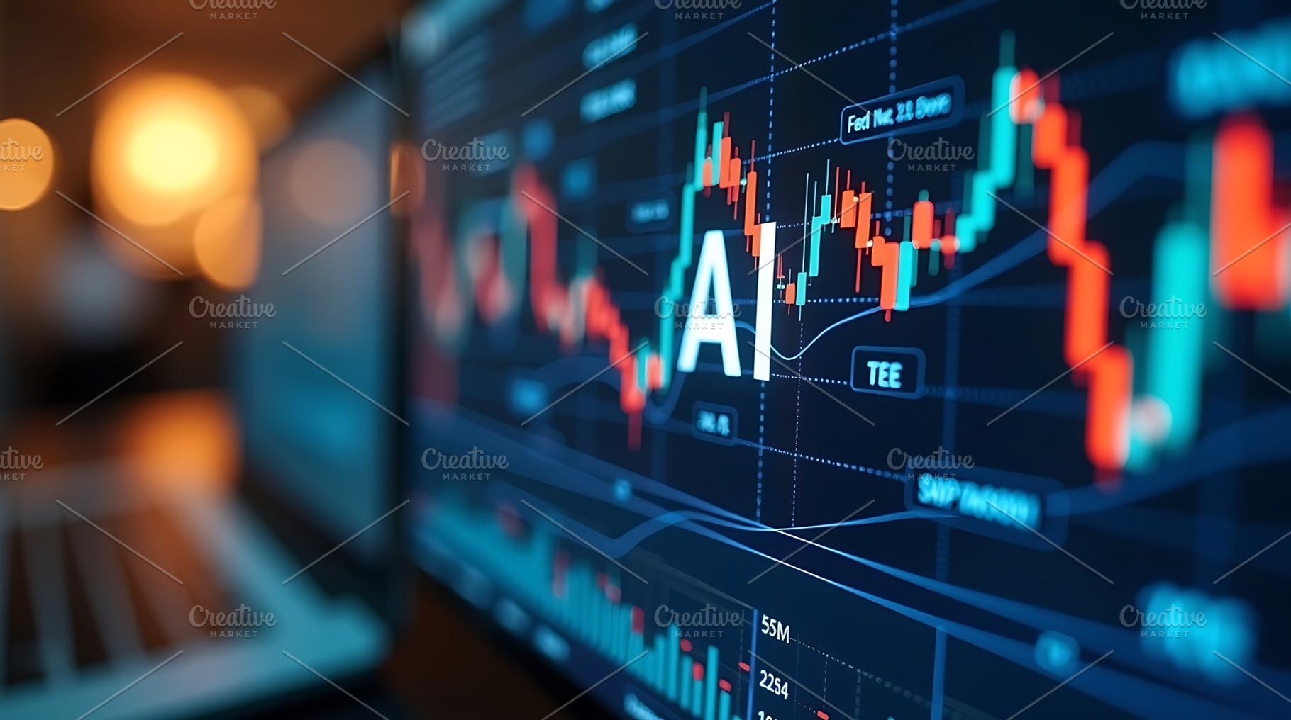 Ai stock market analysis and trading, a Technology Photo by Artonix