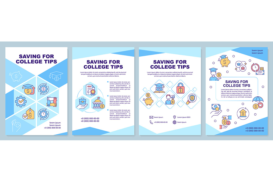 Saving for college tips brochure, a Brochure Template by IMG Visuals