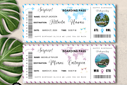 Editable Boarding Pass Template, a Card Template by YasdeyDesigns (Thumbnail 1 of 6)