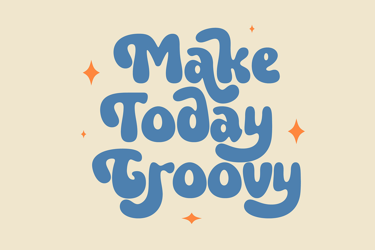 Queen Wosha Groovy Display Font, a Serif Font by timelesstype.co (Photo 14 of 20)