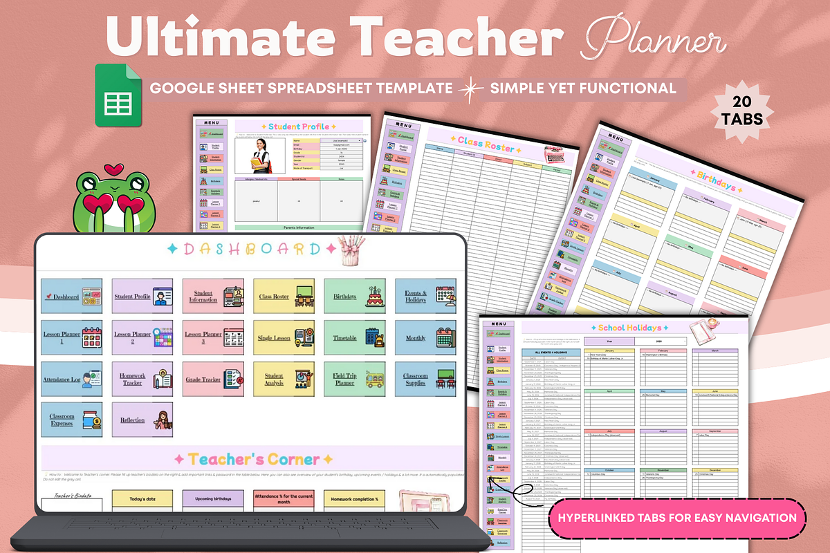 Ultimate Teacher Planner Spreadsheet