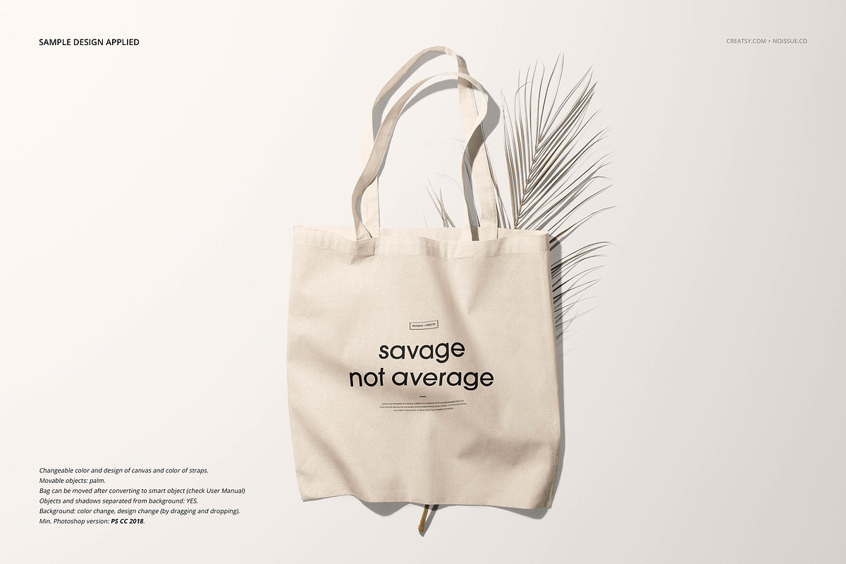 Noissue Tote Bag Mockup Bundle, a Packaging Mockup by creatsy5 (Photo 6 of 67)