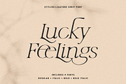 Lucky Feelings - Serif Font Family, a Serif Font by SilverStag Type Foundry (Thumbnail 1 of 12)