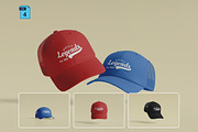 High Quality Cap Mockup, a Packaging Mockup by Momogi (Thumbnail 1 of 5)