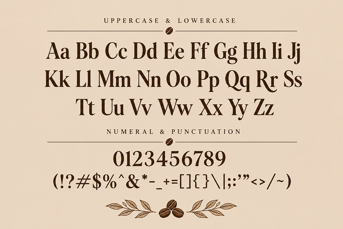 Roast Ledger - Modern Serif Font, a Serif Font by overlaytemplates (Photo 4 of 5)