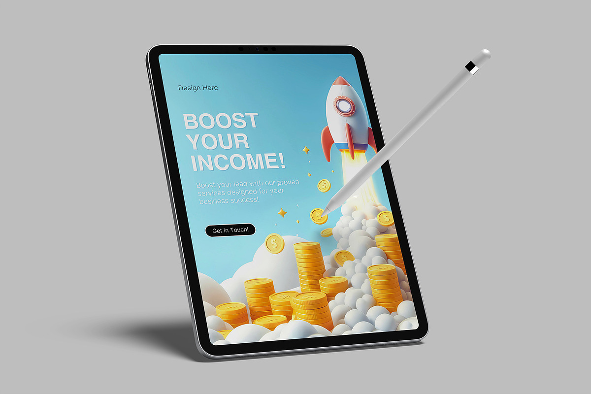 Tablet Screen Mockup, an iPad Mockup by lamorastudio (Photo 13 of 14)