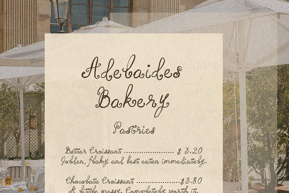 Whimsy Handwritten Vintage Script, a Handwritten Font by Laras Wonderland (Photo 3 of 13)