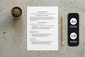 ATS Resume for Math Teacher, a Resume Template by SmmrDesign