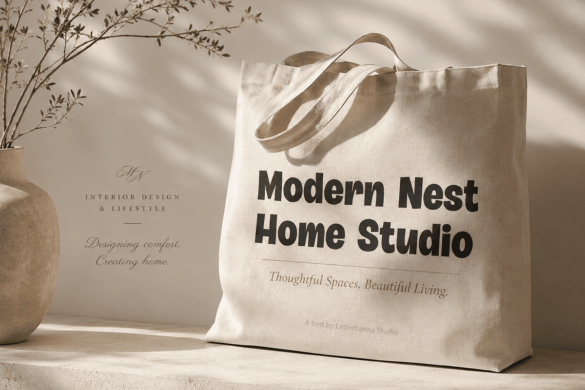 Zigwo Black Chunky Bold Display Font, a Sans Serif Font by Letterhanna Studio (Photo 9 of 9)
