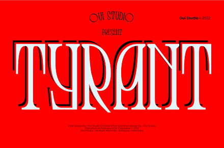 Intro Offer 50% Tyrant, a Serif Font by Oui Studio