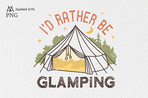 Glamping Tent PNG Sublimation