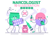 10 Narcologist Vector Illustration, a Healthcare Illustration by denayunebgt (Thumbnail 1 of 4)