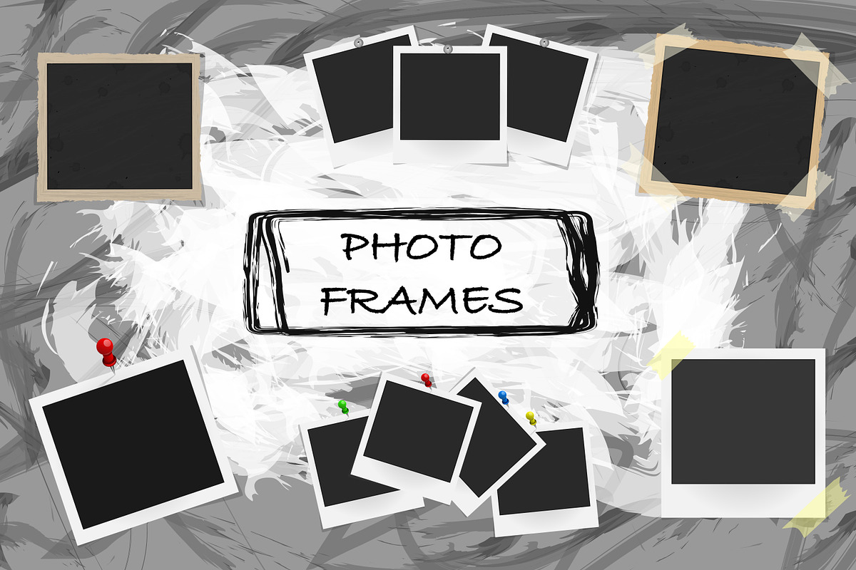 Vector photo frames Pack Version 1.2, a Pattern Graphic by PhotoVector