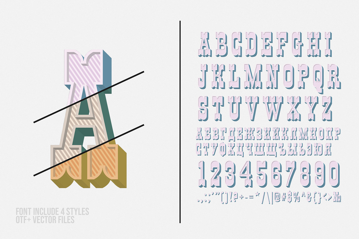 Moscow - OTF color font, a Sans Serif Font by Pixnugget (Photo 4 of 7)
