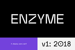 Enzyme Display Typeface Font