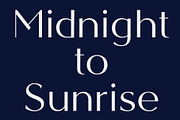Midnight - Sans Serif Typeface, a Sans Serif Font by Dauum Works (Thumbnail 3 of 7)
