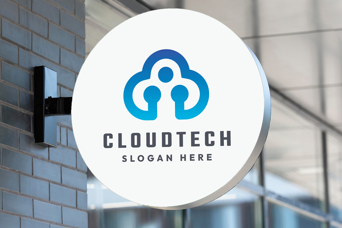 Digital Cloud Tech Logo, a Branding & Logo Template by Design_Planet (Photo 2 of 4)
