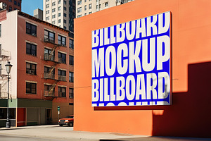 City Billboard Layered PSD Mockup