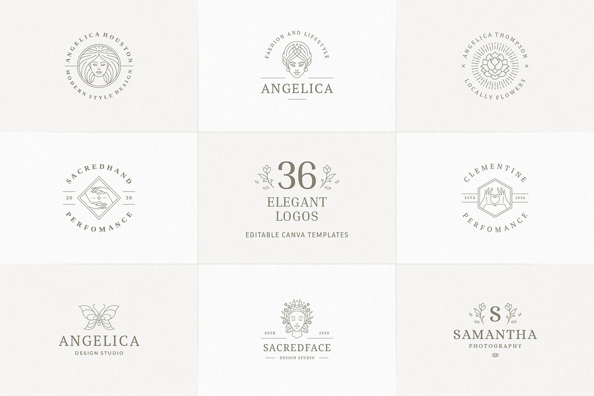 36 Elegant Logo Templates | Canva, a Branding & Logo Template by Vasya Kobelev (Photo 1 of 10)