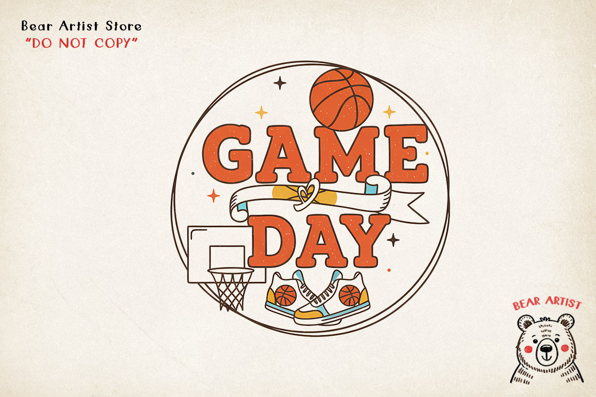 Cute Basketball Mom & Game Day, a Sport Illustration by GlitterCraft (Photo 15 of 101)