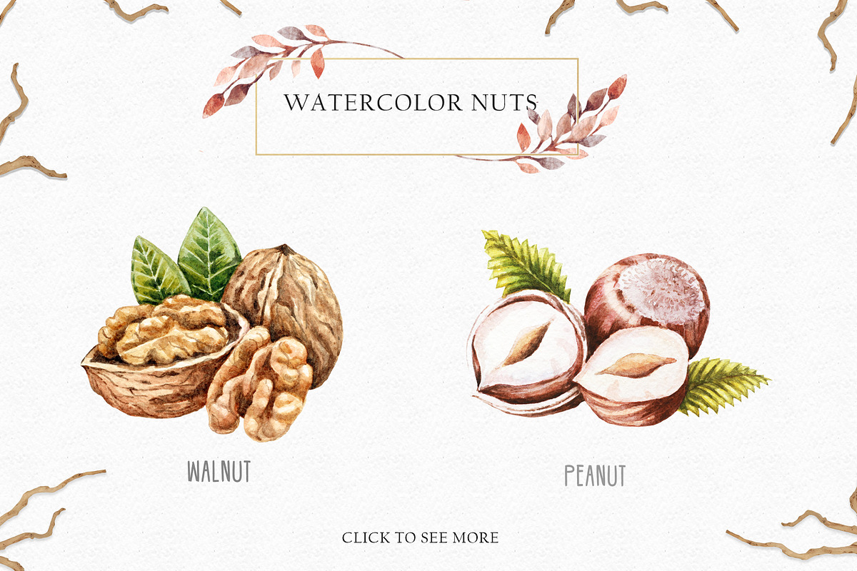 Watercolor autumn set, an Object Graphic by Holovei (Photo 3 of 6)