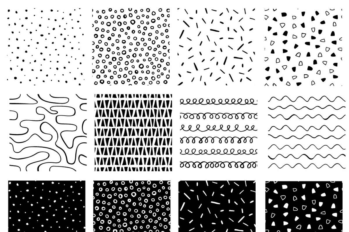 Hand drawn patterns, a Pattern Graphic by Wild Rose (Photo 6 of 6)
