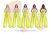 Fashion Girls 55 clipart png, an Illustration by Parinaz Wadia Design (Thumbnail 2 of 11)
